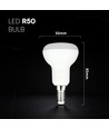 Vt-250 LED-lampa 4,8W E14 - R50, Cree-chip, 6500K, 6 års garanti