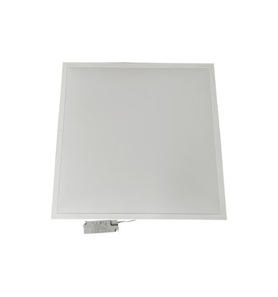 60x60 bakgrundsbelyst LED-panel, 40W - 120 lm/W, slim, 18mm hög, vit kant,