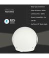 VT-836 LED vägglampa 6W - upp-ner, 3000K, vitt hus, IP65
