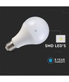 A80 VT-233 LED 20W E27 - plastlampa, Samsung-chip, 6500K, 120lm/W