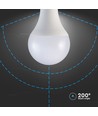 A80 VT-233 LED 20W E27 - plastlampa, Samsung-chip, 6500K, 120lm/W