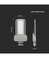 Vt-154st LED gatubelysning 150W - slank, Samsung-chip, 6500K, 135lm/W