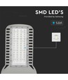 Vt-154st LED gatubelysning 150W - slank, Samsung-chip, 6500K, 135lm/W