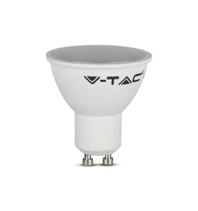 Vt-2095 spotlight 4,5W GU10 - mjölkvit kåpa, 6500K, 3 st/förpackning