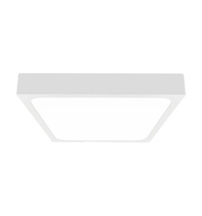 Vt-8624S LED taklampa 24W - med mikrovågsensor 4000K fyrkantig vit ram IP44