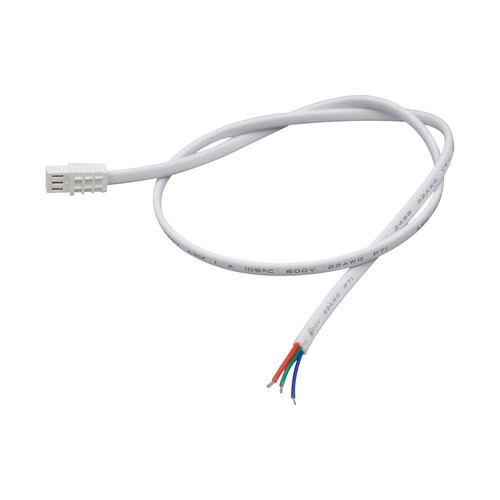 0,5 m 3-polig PVC-kabel - 0,5 mm², per styck