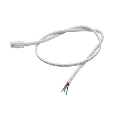 0,5 m 3-polig PVC-kabel - 0,5 mm², per styck