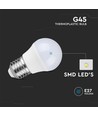 E27 4,5W LED klotlampa - G45, Samsung LED chip