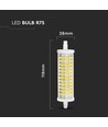 Vt-2118 LED-lampa 16W R7s - keramisk, 6400K