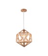 LED designer pendellampa - brun