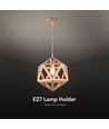 LED designer pendellampa - brun
