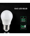G45 VT-290 LED 6,5W E27 - plastlampa, Cree-chip, 6500K, 6 års garanti