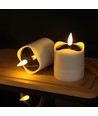 6-pack LED solcells-ljus - Ø5cm, 8cm hög, IP44 utomhus