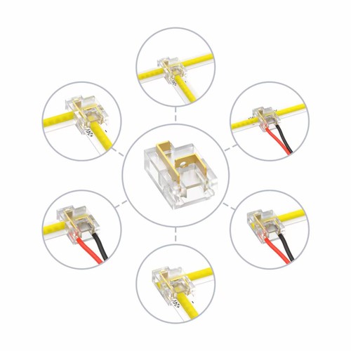 LED-strip multi-skarv - 10mm, enfärgad, IP20, 5V-24V