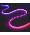 10m RGBIC Neon LED-strip - 15 cm kabel, 10W/m, 576 LED per meter, 24V, IP67