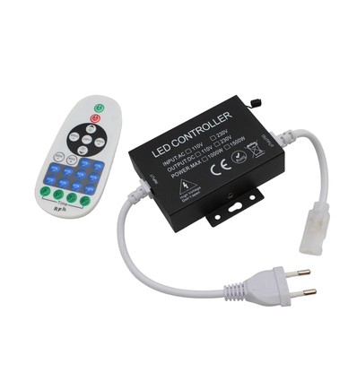 230V trådlös dimmer - Inkl. ändstopp, för 230V (Slim COB), minnesfunktion, max 80 m