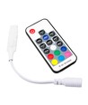 Mini RGB controller inkl. fjärrkontroll - 12V (72W), 24V (144W)
