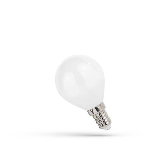 6W LED liten globlampa - P45, filament, frostad glas, E14