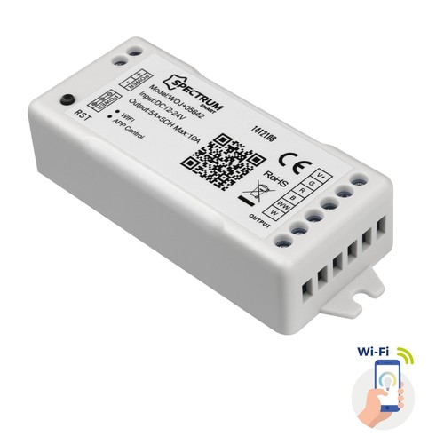 LED strip controller RGBW + CCT + DIMM 12/24V DC 120W/240W Wi-Fi Spectrum SMART