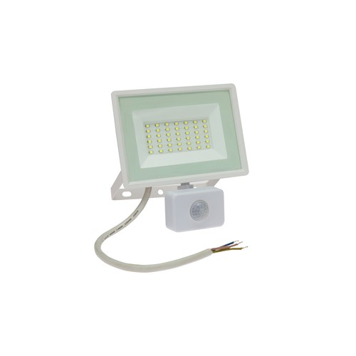 NOCTIS LUX 3 STRÅLKASTARE 30W 230V IP44 150x190x53mm VIT med PIR-sensor