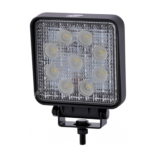 27W LED, 12V / 24V - Kallvit, arbetsbelysning, bil, lastbil, traktor, släpvagn, utryckningsfordon