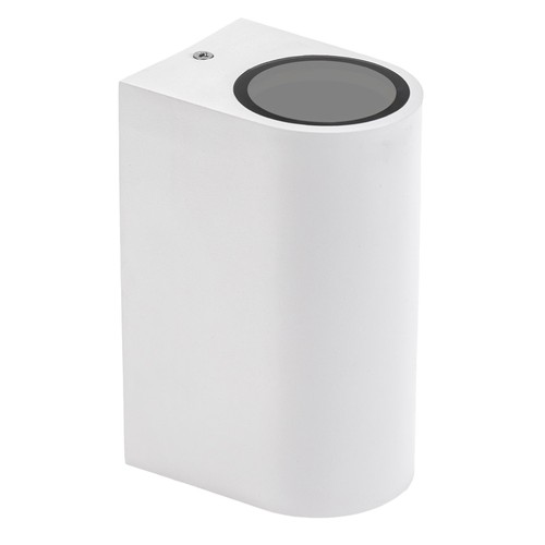 GU10 Vägglampa med upp/ned-ljus - IP54 utomhus, Vit, Utan ljuskälla