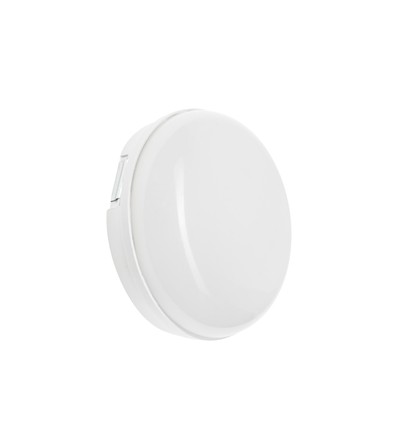 8W LED Technic vägglampa - IP54, IK10, rund, vit, inkl. ljuskälla