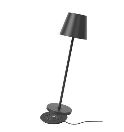 Calida Laddningsbar bordslampa - utomhus, 2700K, RA97, dimbar, svart
