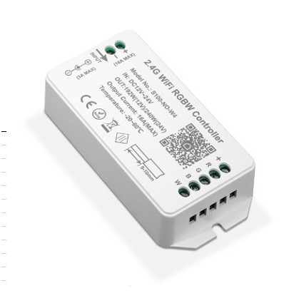 WiFi RGB+W controller - Tuya/Smart Life, utan fjärrkontroll, Google Home/Alexa kompatibel, 12V (120W), 24V (240W)