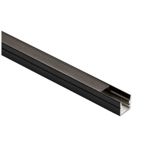 Aluminiumprofil för akustikpanel, 1,2 meter lång, levereras med svart matt cover, 10x10mm