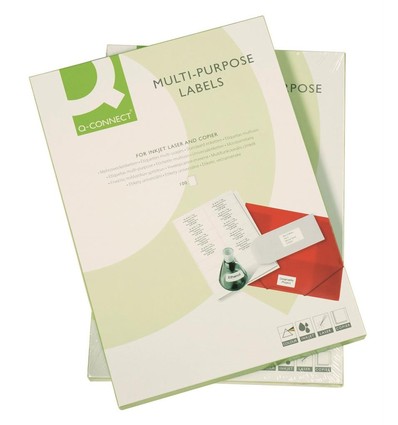 Lagertömning: Kopi af Labels på A4 ark, 99 x 42,3 mm på hvid - 100 ark ialt 1200 etiketter