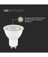 V-Tac 7,5W LED-spot - Cree LED-chip, 230V, GU10