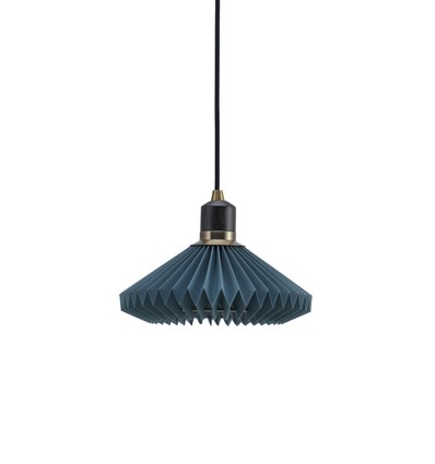 Outlet: Halo Design - Paris Pendel Ø24 cm Blå - Svart kabel