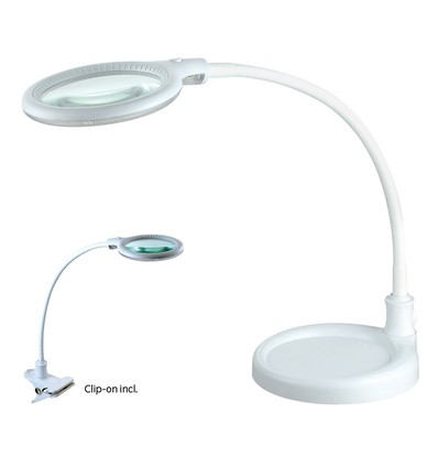 Halo Design lupplampa- MAGNI bordsmodell, inbyggd LED, liten, vit