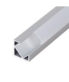 Aluminiumprofil 45 grader Hörnprofil till LED-strips, 2 meter lång - 18 mm bred