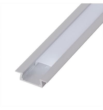 Aluminiumprofil infälld för LED-strips, 2 meter lång