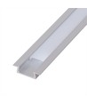 Aluminiumprofil infälld för LED-strips, 2 meter lång