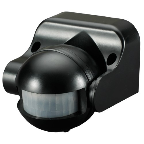 LED utomhus rörelsesensor, Svart