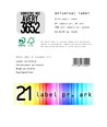 Lagertömning: Universal label A4 70 x42,3 21*etiket - kompatibel med Avery 3652