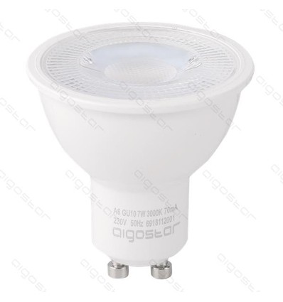 Lagertömning: Aigostar GU10 - 7W LED Spot, 38 grader, dimbar, 556 lumen