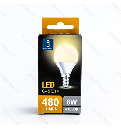 Lagertömning: Aigostar E14 - 6W LED lampa, G45, 480 Lumen, varm vitt