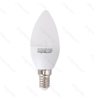 Lagertömning: Aigostar E14 - 6W LED glödlampa, C37 A5, 480 Lumen, varm vit