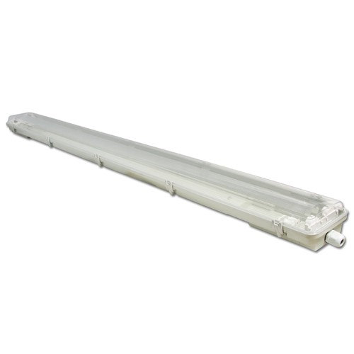 Vattentät armatur med rör - 2x18w LED -rör ingår - 120 cm 3600 Lumen