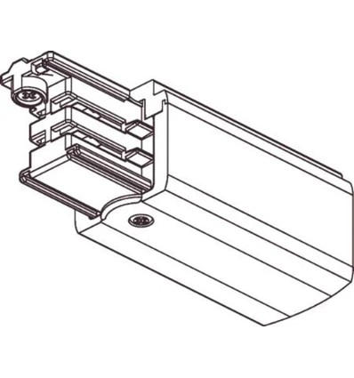 Global pro tilslutningsstykke 230V, 3-faset, venstre, hvid. - PROFESSIONEL