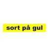 Brother Sort tekst på gul tape - Vælg størrelse
