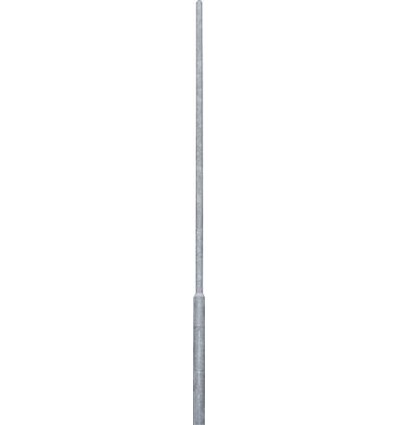 Bertled mast, 6 meter, for nedgravning, uden boring, Ø60 mm top, Ø114mm bund