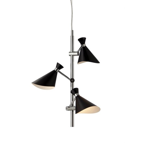 Taklampa CORNER, G9, Nielsen Light - Krom/svart