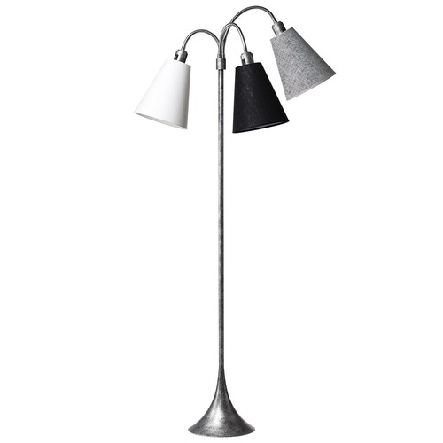 E27 TRAFIK gulvlampe, Nielsen Light - Hvid, sort, sort nistret