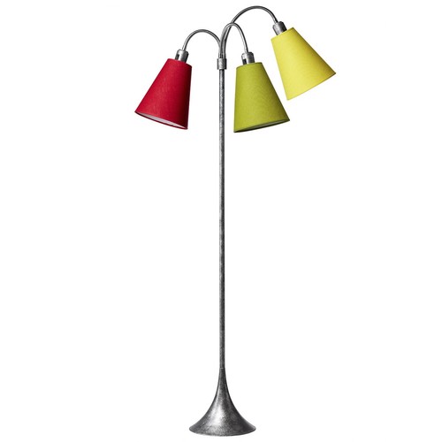E27 TRAFIK gulvlampe, Nielsen Light - Lime, gul, rød