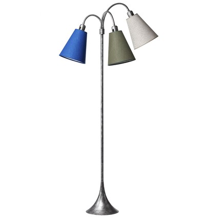 E27 TRAFIK gulvlampe, Nielsen Light - Sand, oliven, kornblå